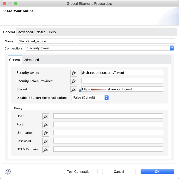 Security Token Configuration