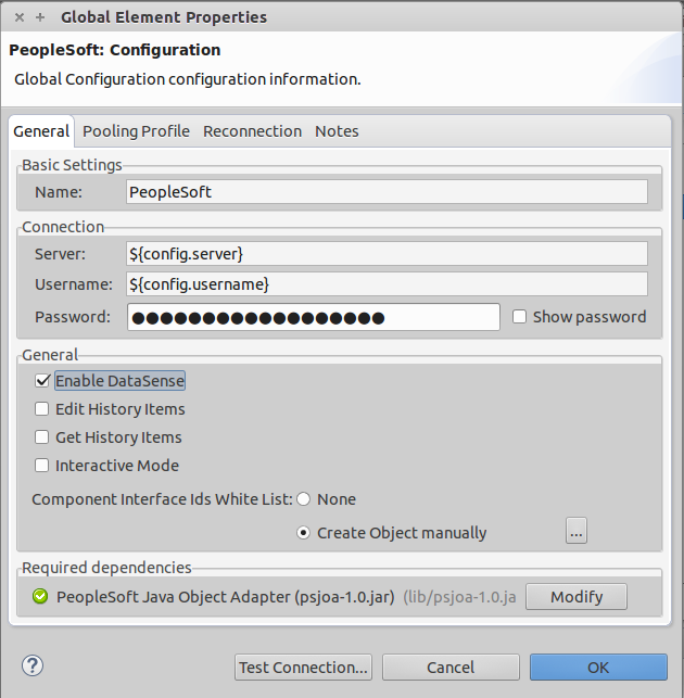 Global Element Configuration